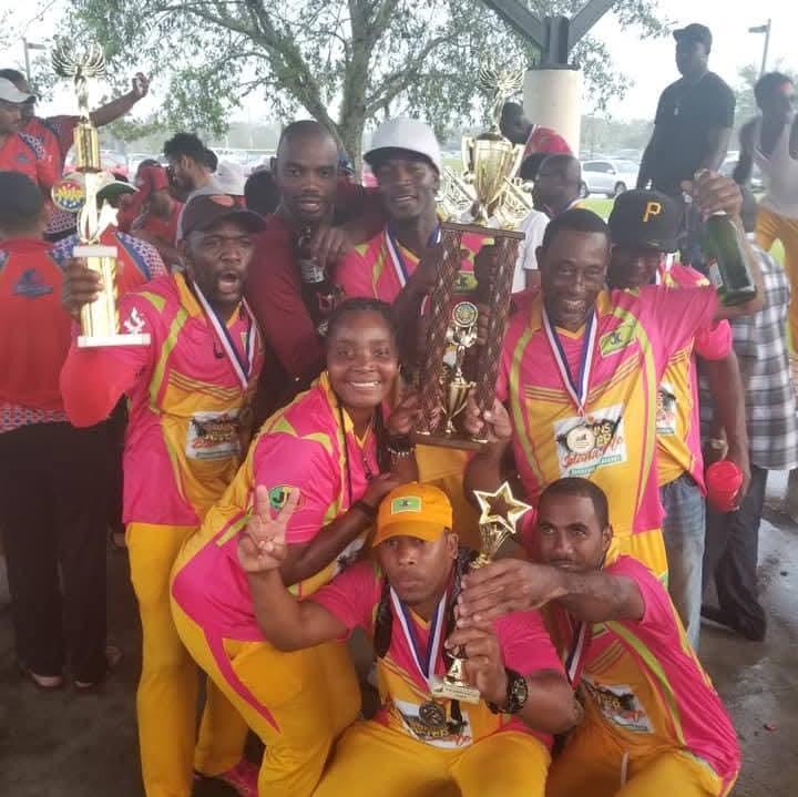 The team celebrating their first championship win